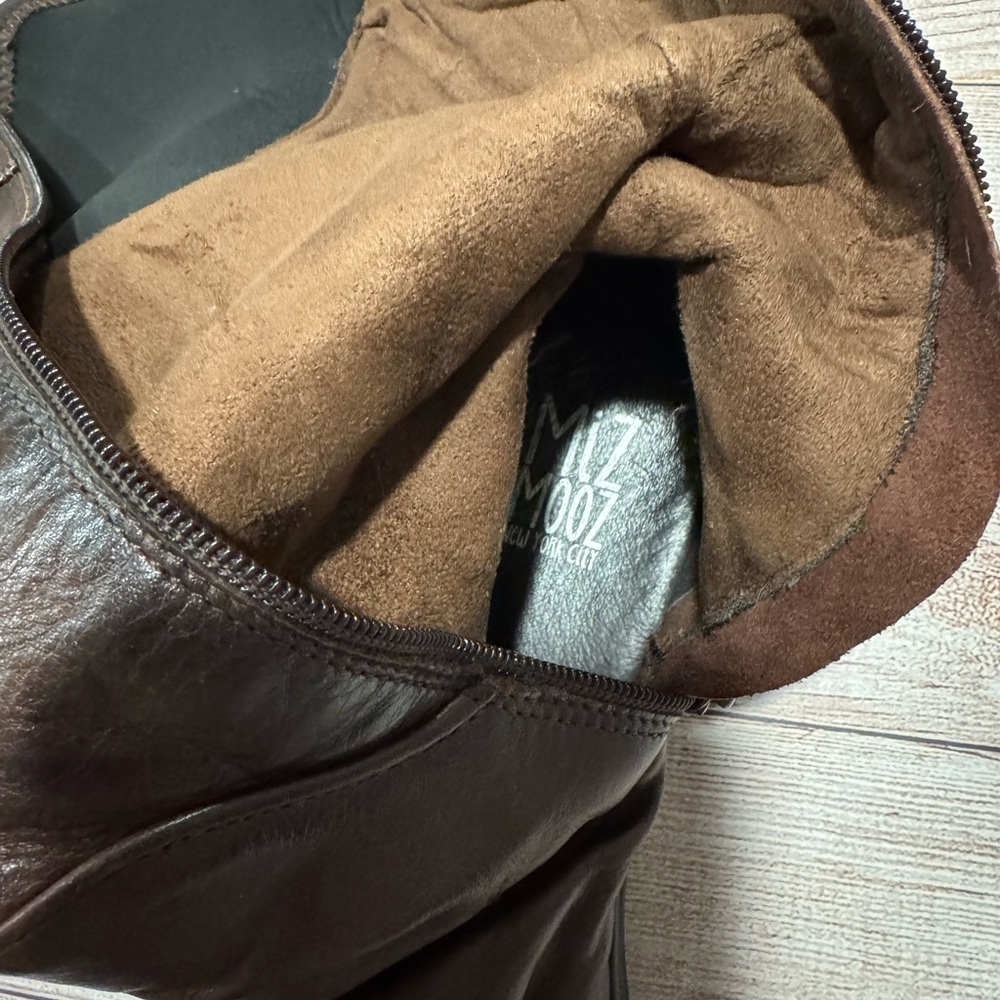 Miz Mooz Dark Brown Leather Winter Boots - Picture 5 of 5